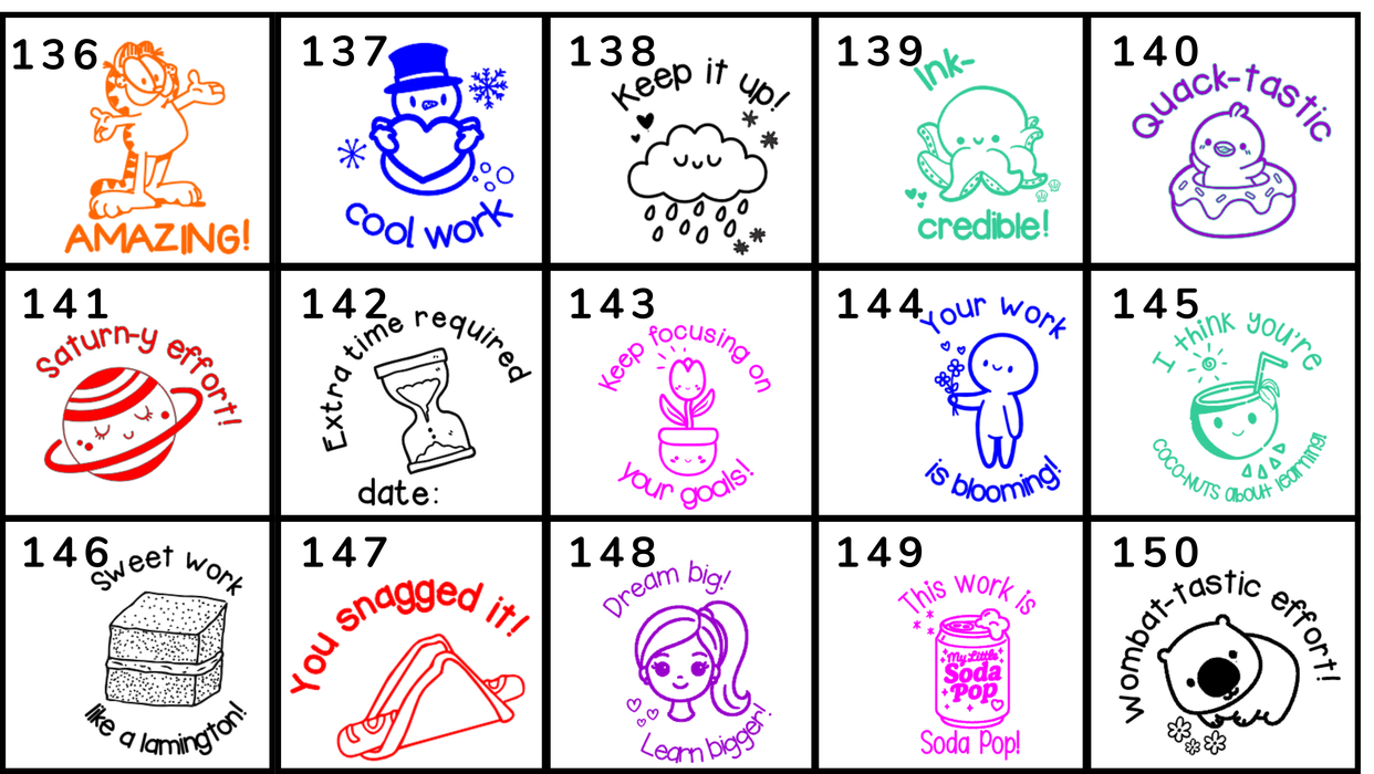 Clearance Merit Stamps (Multiple Sizes)