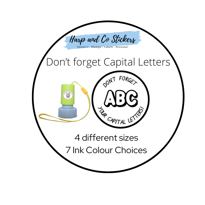 Don't forget your Capital Letters