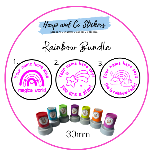 Rainbow Stamp Bundle