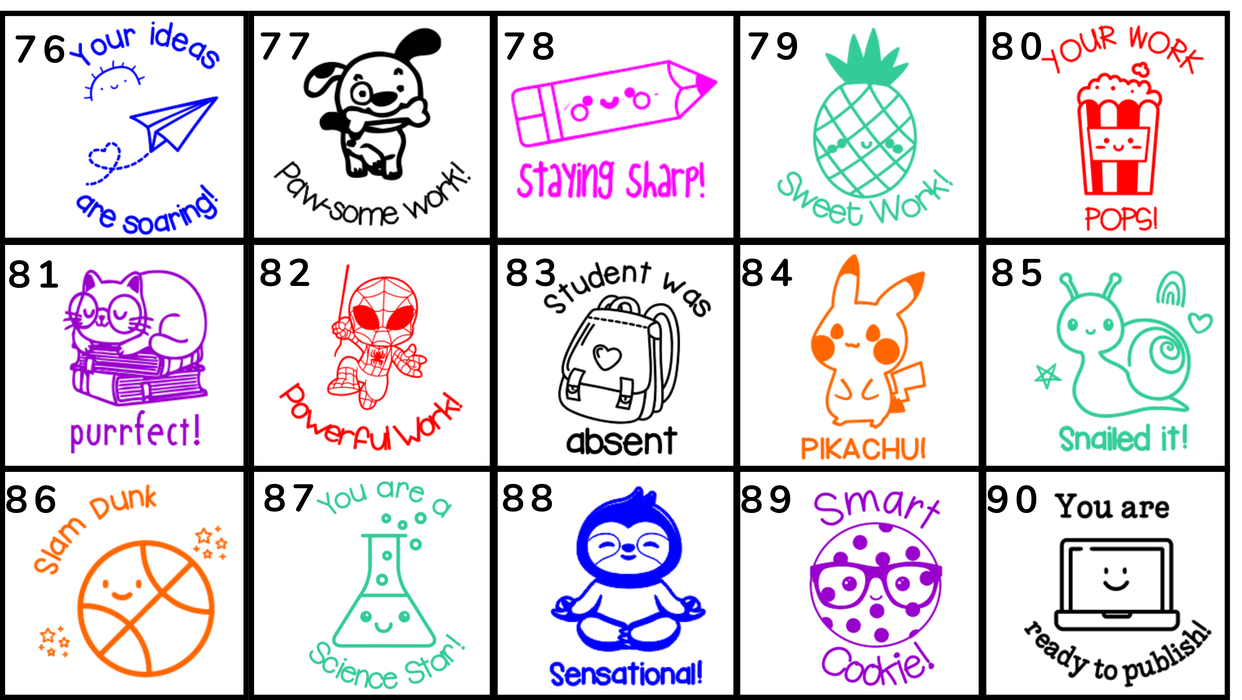 Clearance Merit Stamps (Multiple Sizes)