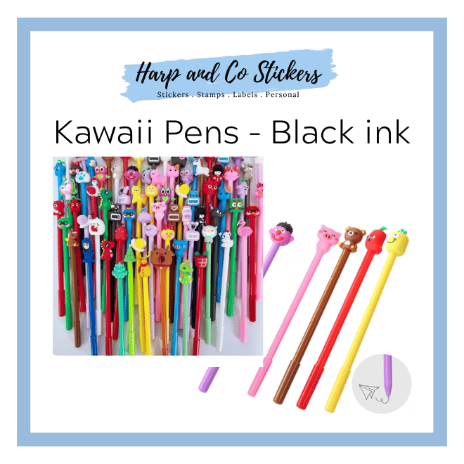 Kawaii Pens (Black Ink) - Assorted Designs