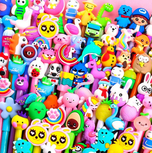 Kawaii Pens (Black Ink) - Assorted Designs