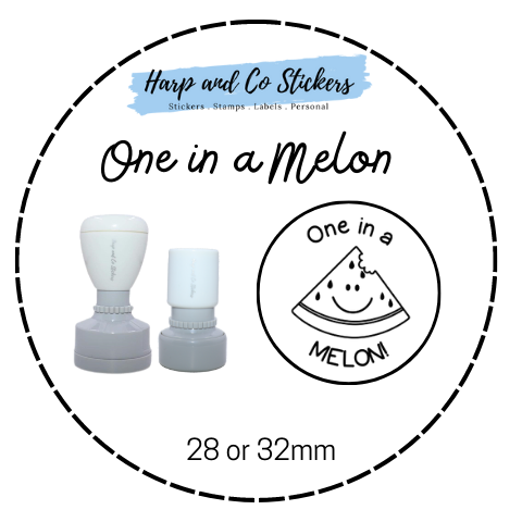 28 or 32mm Round Stamp - Melon