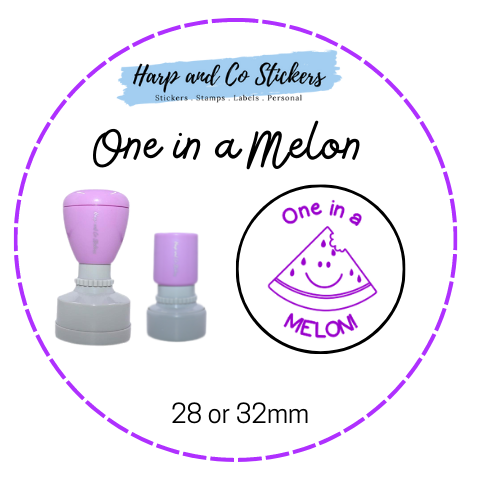 28 or 32mm Round Stamp - Melon