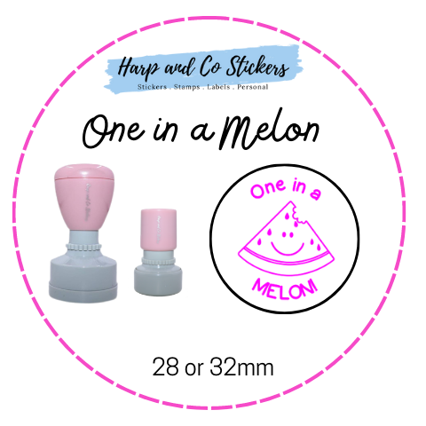 28 or 32mm Round Stamp - Melon